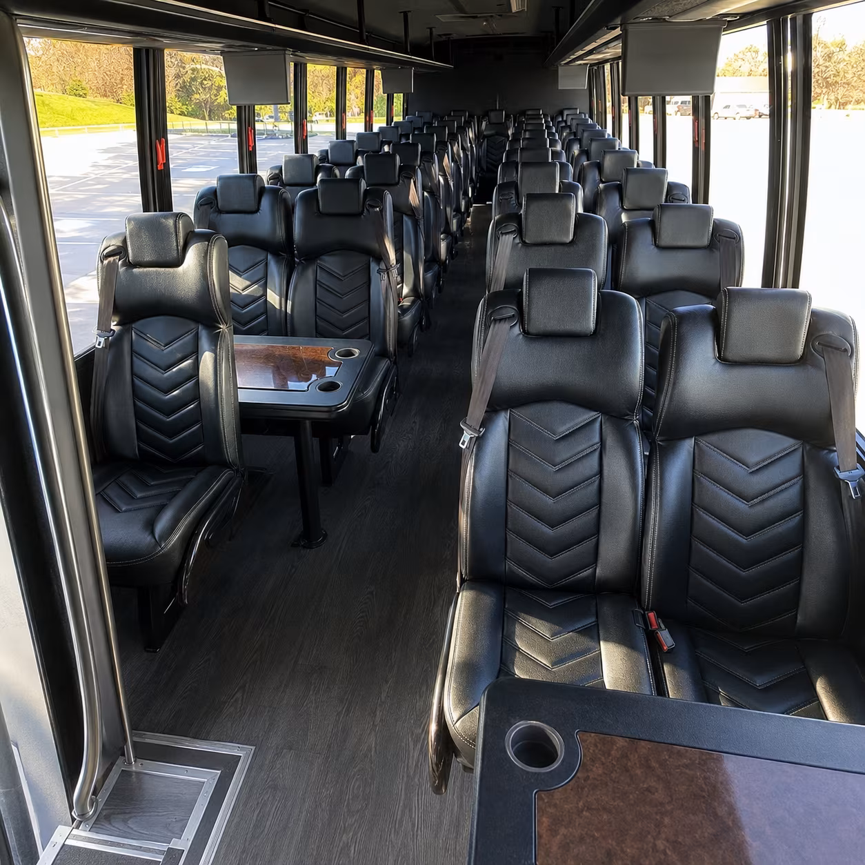 greensboro charter bus rentals for airport transfers