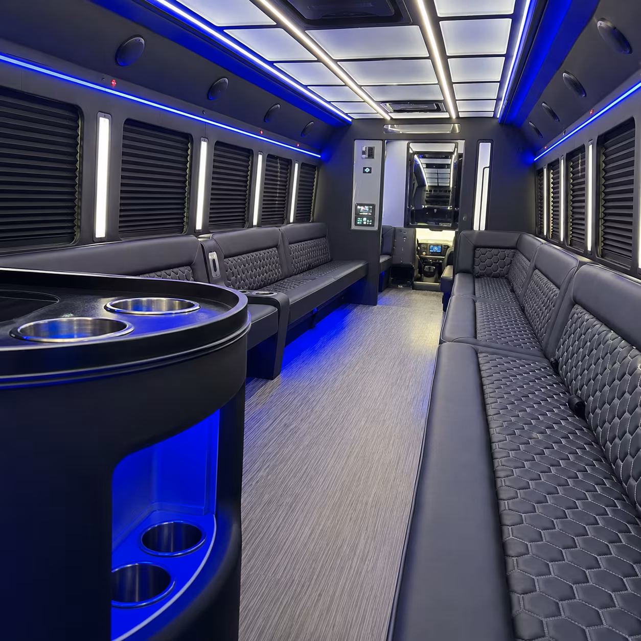 kannapolis party bus rental interior