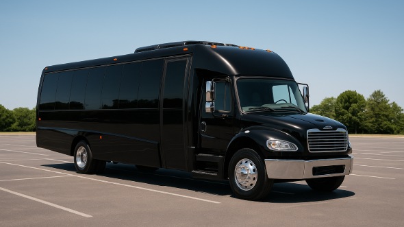 Exterior of Charter Bus Company Kannapolis's 18 Passenger Minibus in Kannapolis