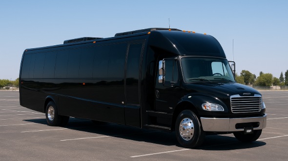Exterior of Charter Bus Company Kannapolis's 25 Passenger Mini bus in Kannapolis
