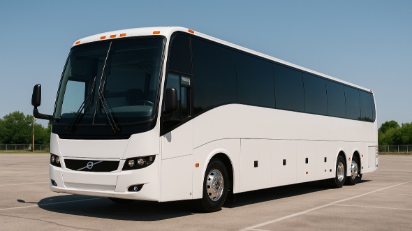 Exterior of Charter Bus Company Kannapolis's 50 Passenger Charter Bus in Kannapolis