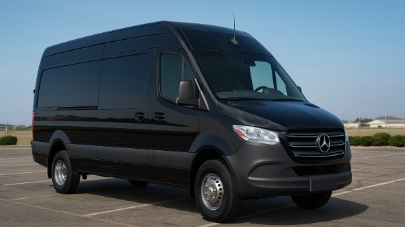Exterior of Charter Bus Company Kannapolis's Sprinter Van Rental With Driver in Kannapolis